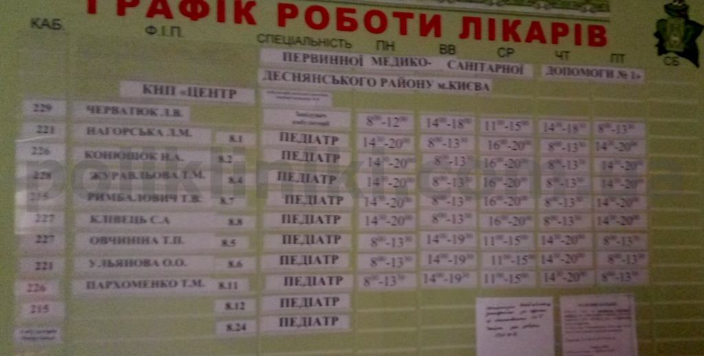дитяча поликлініка Маяковського 18-а Київ