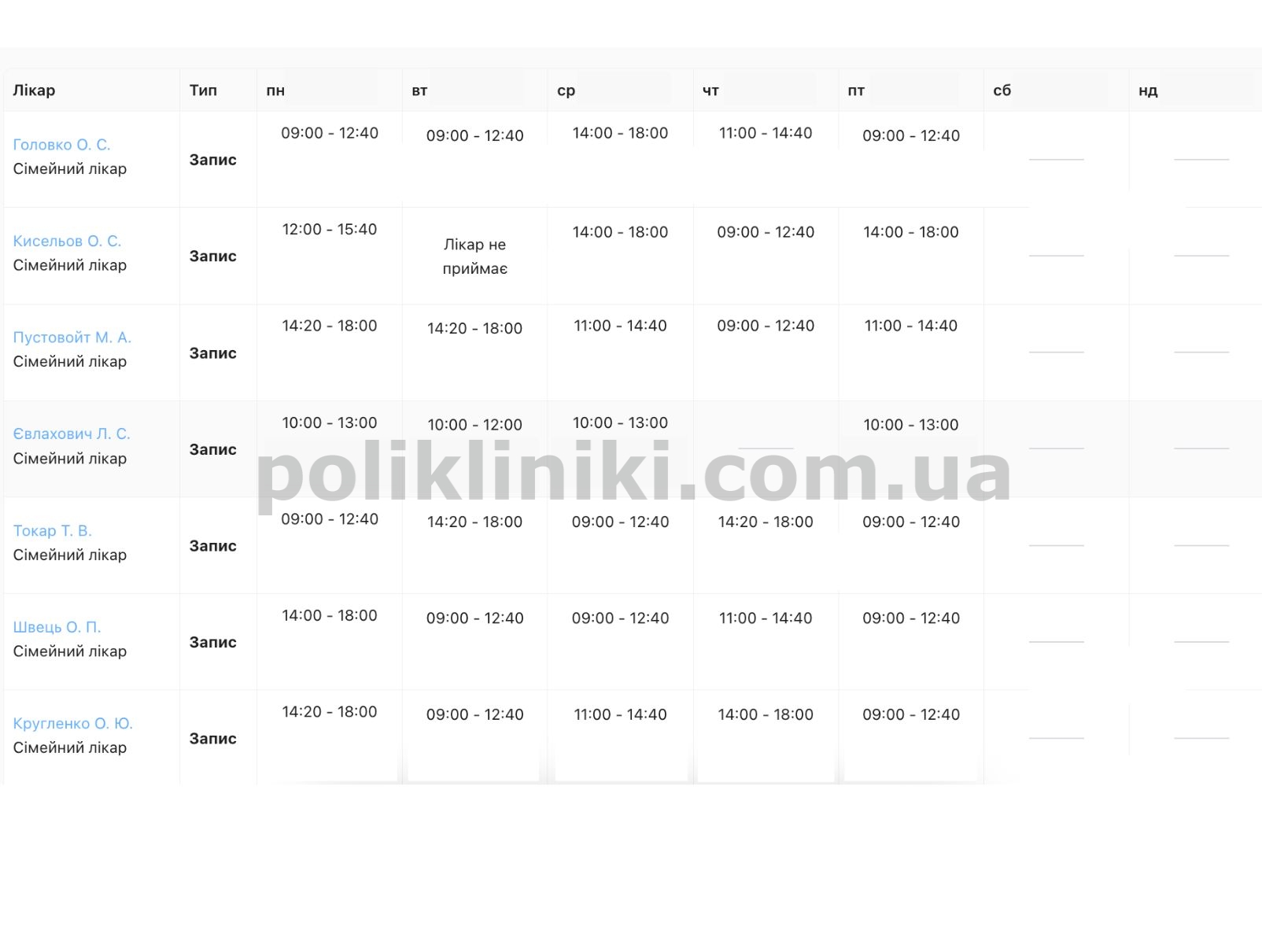 амбулаторія на заболтного 48 а голосіївський район Киева